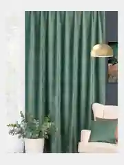 Мятный штора интерьерная, бархат, 1 штука, 200 х 270 см