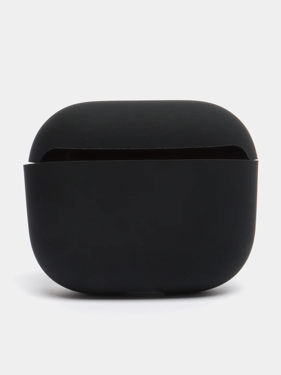 Черный чехол на Apple AirPods 3 поколения для беспроводных наушников КАРТОФАН силиконовый тонкий