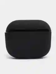 Черный чехол на Apple AirPods 3 поколения для беспроводных наушников КАРТОФАН силиконовый тонкий