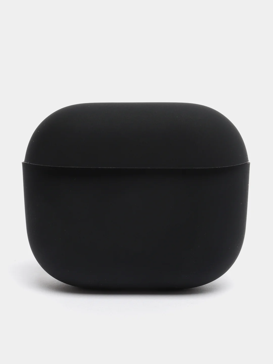 Черный чехол на Apple AirPods 3 поколения для беспроводных наушников КАРТОФАН силиконовый тонкий