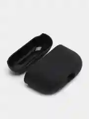 Черный чехол на Apple AirPods 3 поколения для беспроводных наушников КАРТОФАН силиконовый тонкий