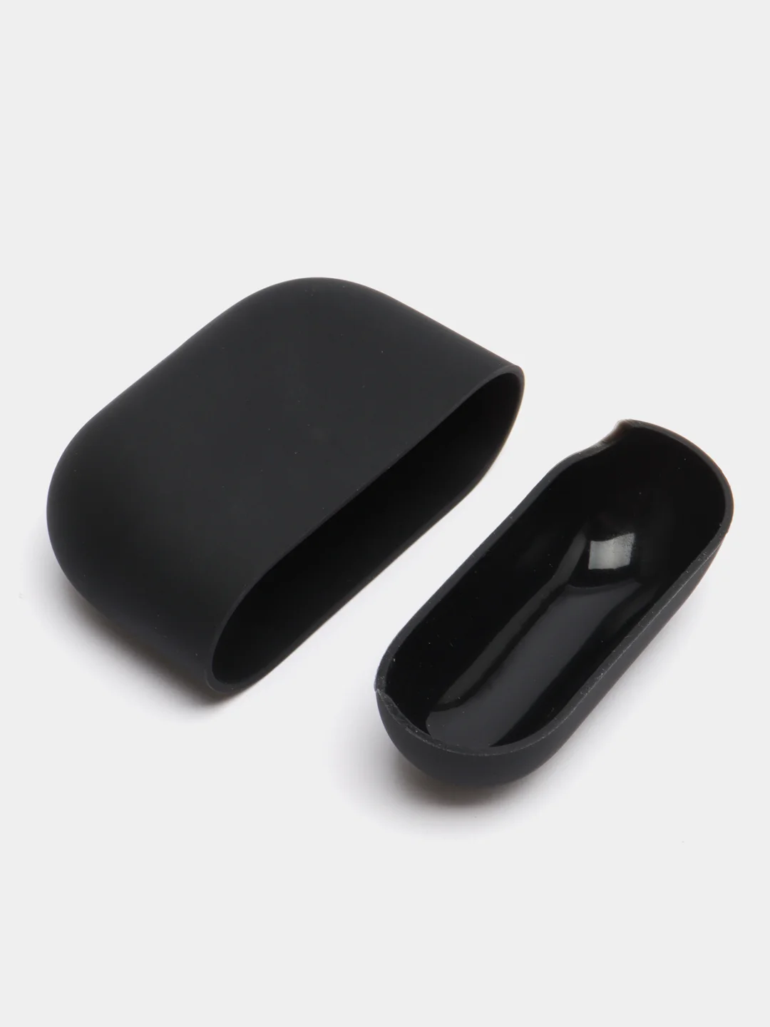 Черный чехол на Apple AirPods 3 поколения для беспроводных наушников КАРТОФАН силиконовый тонкий