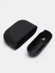 Черный чехол на Apple AirPods 3 поколения для беспроводных наушников КАРТОФАН силиконовый тонкий