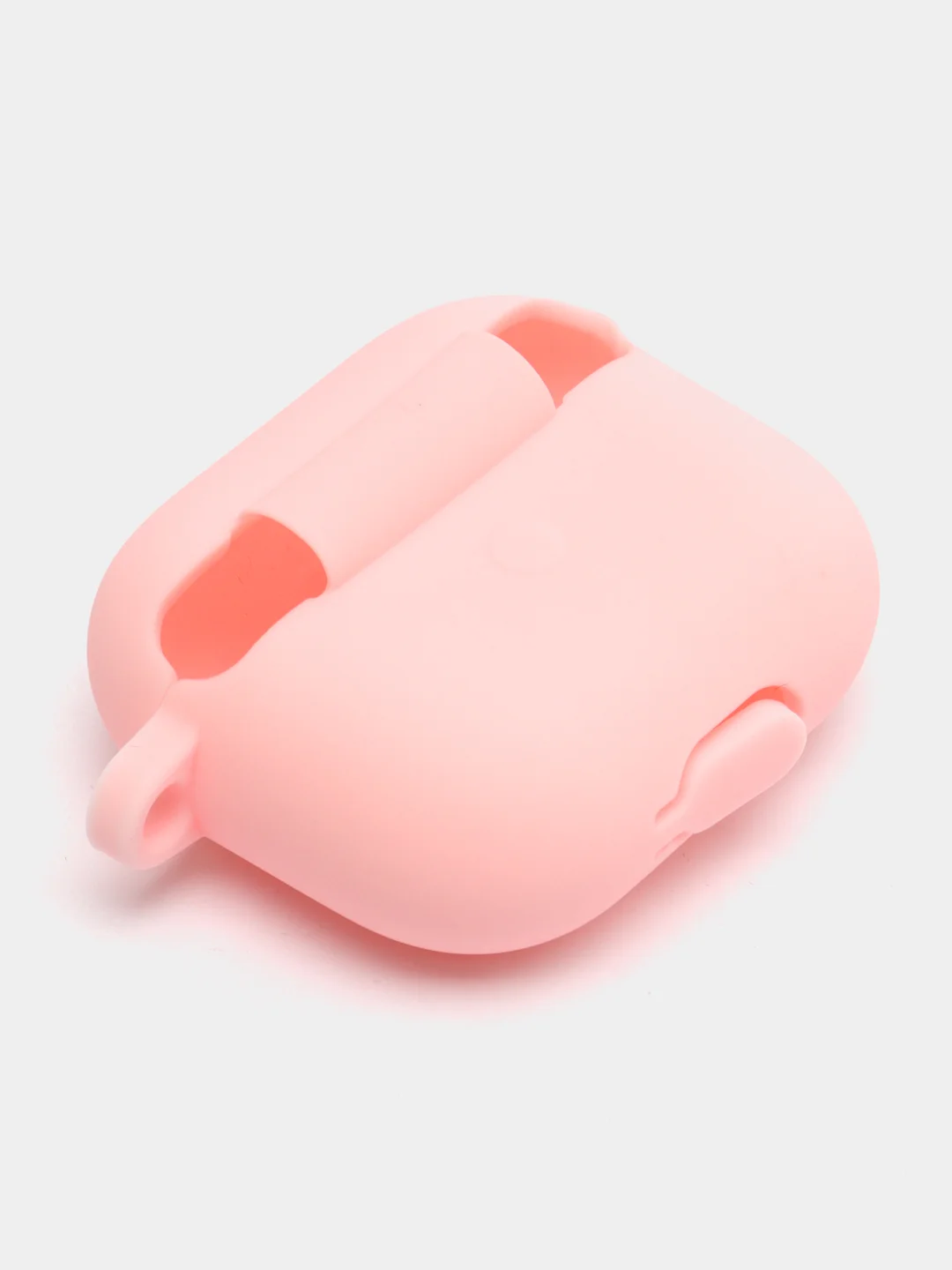 Розовый чехол на Apple AirPods 3 поколения для беспроводных наушников КАРТОФАН силиконовый тонкий