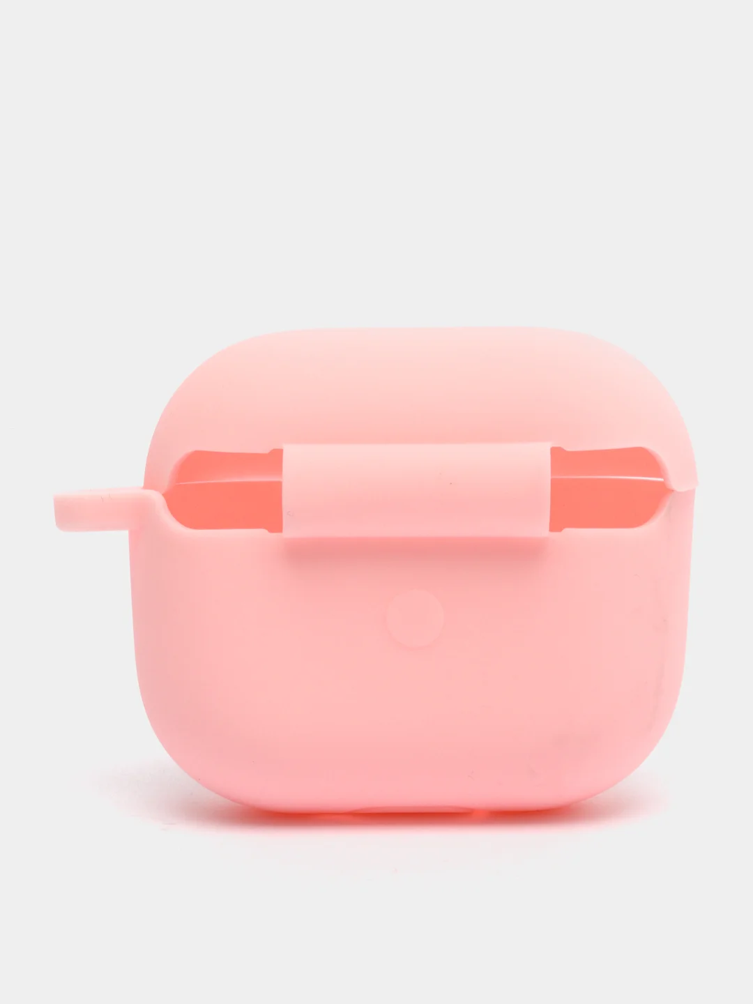 Розовый чехол на Apple AirPods 3 поколения для беспроводных наушников КАРТОФАН силиконовый тонкий