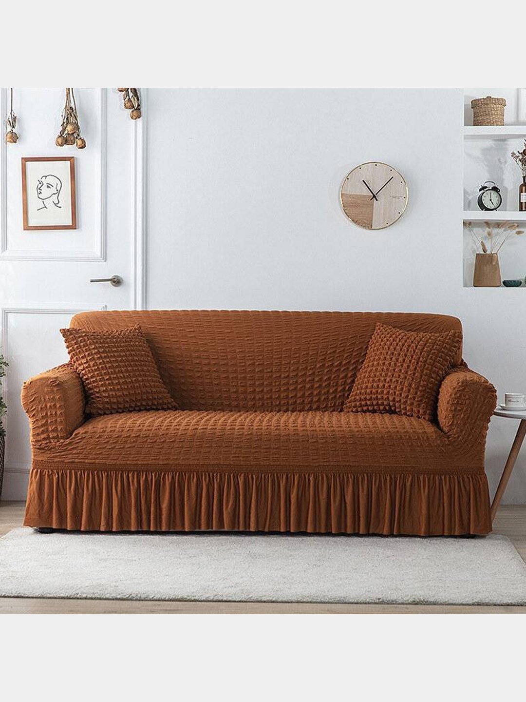 Универсальный евро чехол для мебели кресла или дивана купить по цене 2300 ₽в интернет-магазине KazanExpress