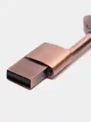 Медный usb флешка "Ключик с сердечком", металлическая