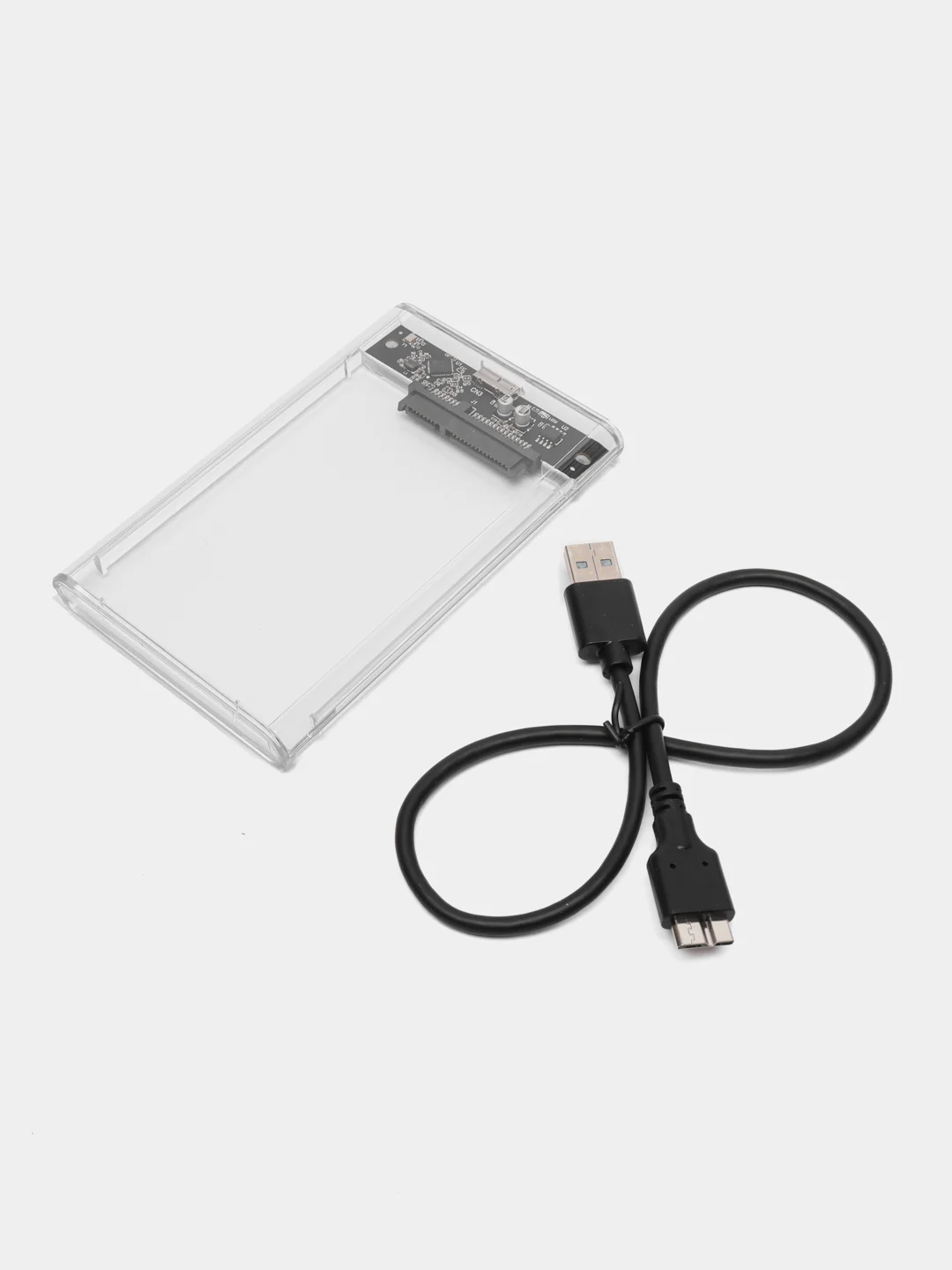 Прозрачный прозрачный кейс для жесткого диска USB 3.0 с форм фактором 2,5