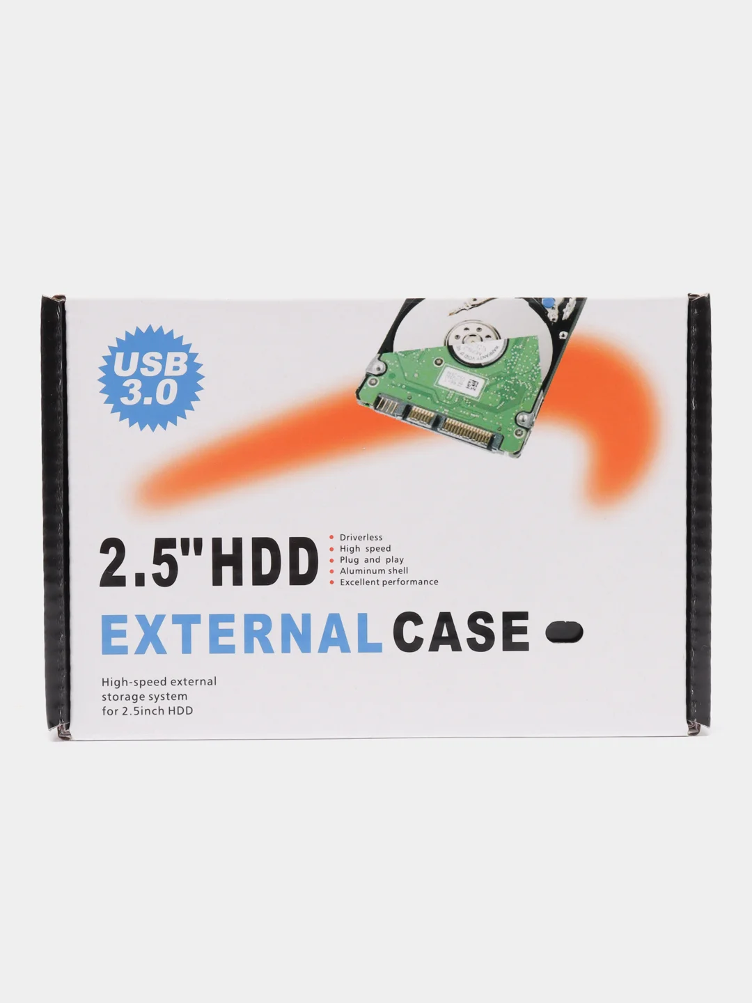 Черный прозрачный кейс для жесткого диска USB 3.0 с форм фактором 2,5