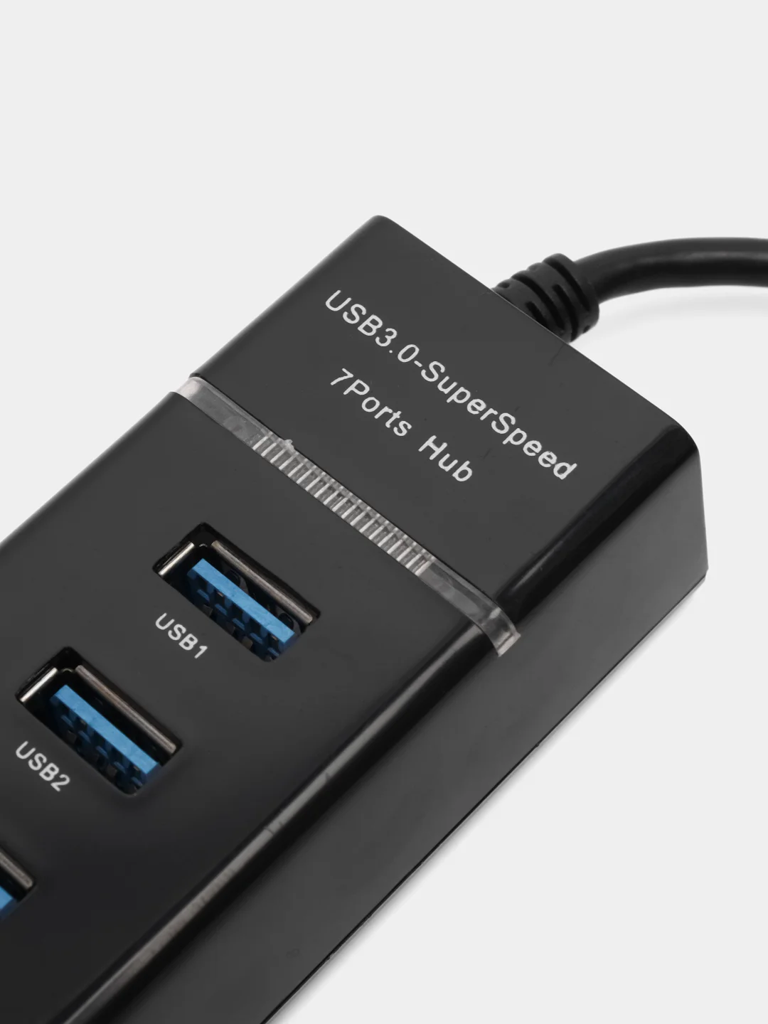 Черный разветвитель USB 3.0