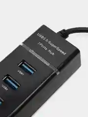 Черный разветвитель USB 3.0