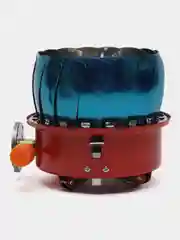 Газовая горелка плита с ветро защитой туристическая походная с пьезоподжигом