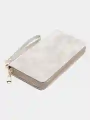 Серый женский кошелек, из искусственного нубука