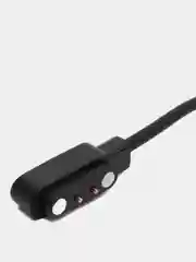 Черный кабель зарядки для смарт часов 2 pin 4мм