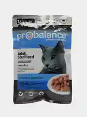 Корм влажный ProBalance "Sterilized" для стерилизованных кошек, 5шт по 85г