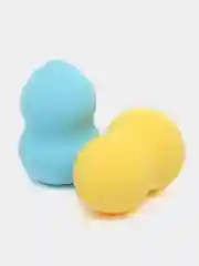 Белый спонж косметический, 2 штуки