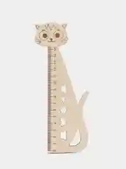 Линейка деревянная котенок, 15 см