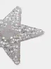 Серебряный термоаппликация из страз/термостразы/аппликация