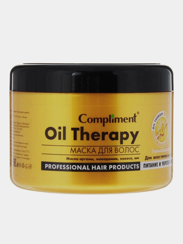 Compliment Маска для волос Oil Therapy для всех типов волос Питание и укрепление, 500 мл