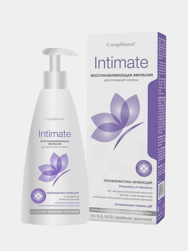 Compliment INTIMATE Восстанавливающая Эмульсия для интимной гигиены 250 мл