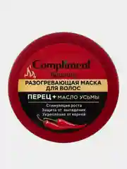 Compliment Naturalis разогревающая маска для роста волос ПЕРЕЦ+МАСЛО УСЬМЫ, 500мл
