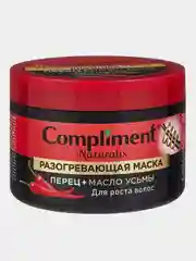 Compliment Naturalis разогревающая маска для роста волос ПЕРЕЦ+МАСЛО УСЬМЫ, 500мл