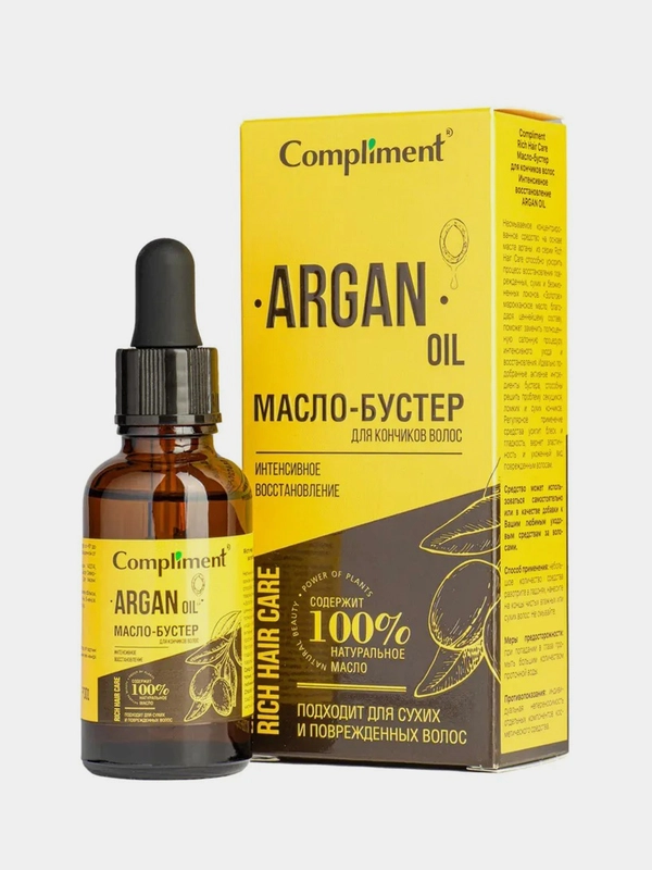 Compliment Rich Hair Care Масло-бустер для кончиков волос Интенсивное восстановление, 27мл