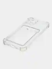 Чехол с карманом для карт iPhone 11/XR/12/13/XS/6s/7/8/SE/Pro/Max/Plus/mini, силиконовый