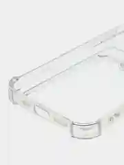 Голубой чехол для iPhone 11/12/13/14/Pro/Max/XR/7/8 прозрачный с отделом-карманом отсеком для карт