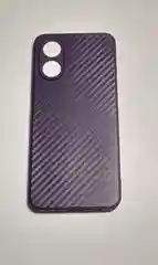 Сиреневый чехол карбон с защитой камеры на OPPO A18 / OPPO A38 / OPPO A17K / OPPO A17