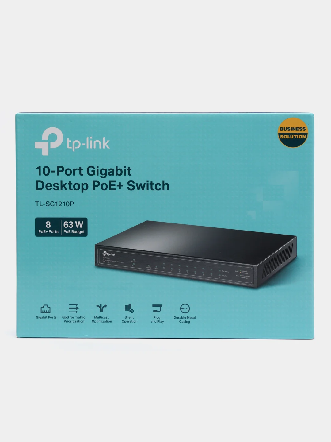 TP-Link TL-SG1210P неуправляемый, 10-портовый, гигабитный коммутатор, с 8 портами PoE+