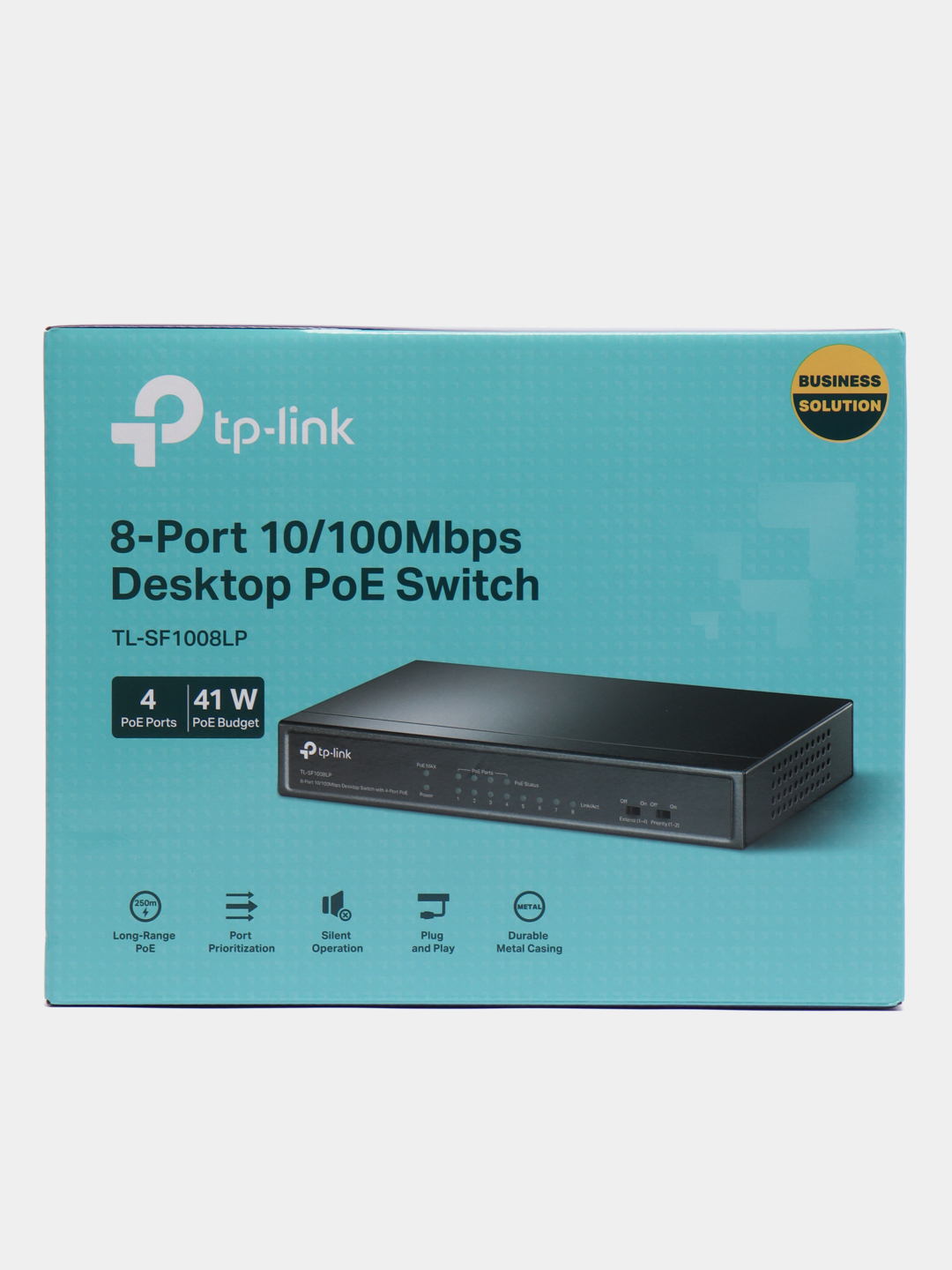 TP-Link TL-SF1008LP - Неуправляемый 8-портовый 10/100 Мбит/с коммутатор с 4  портами PoE купить по цене 4773 ₽ в интернет-магазине KazanExpress