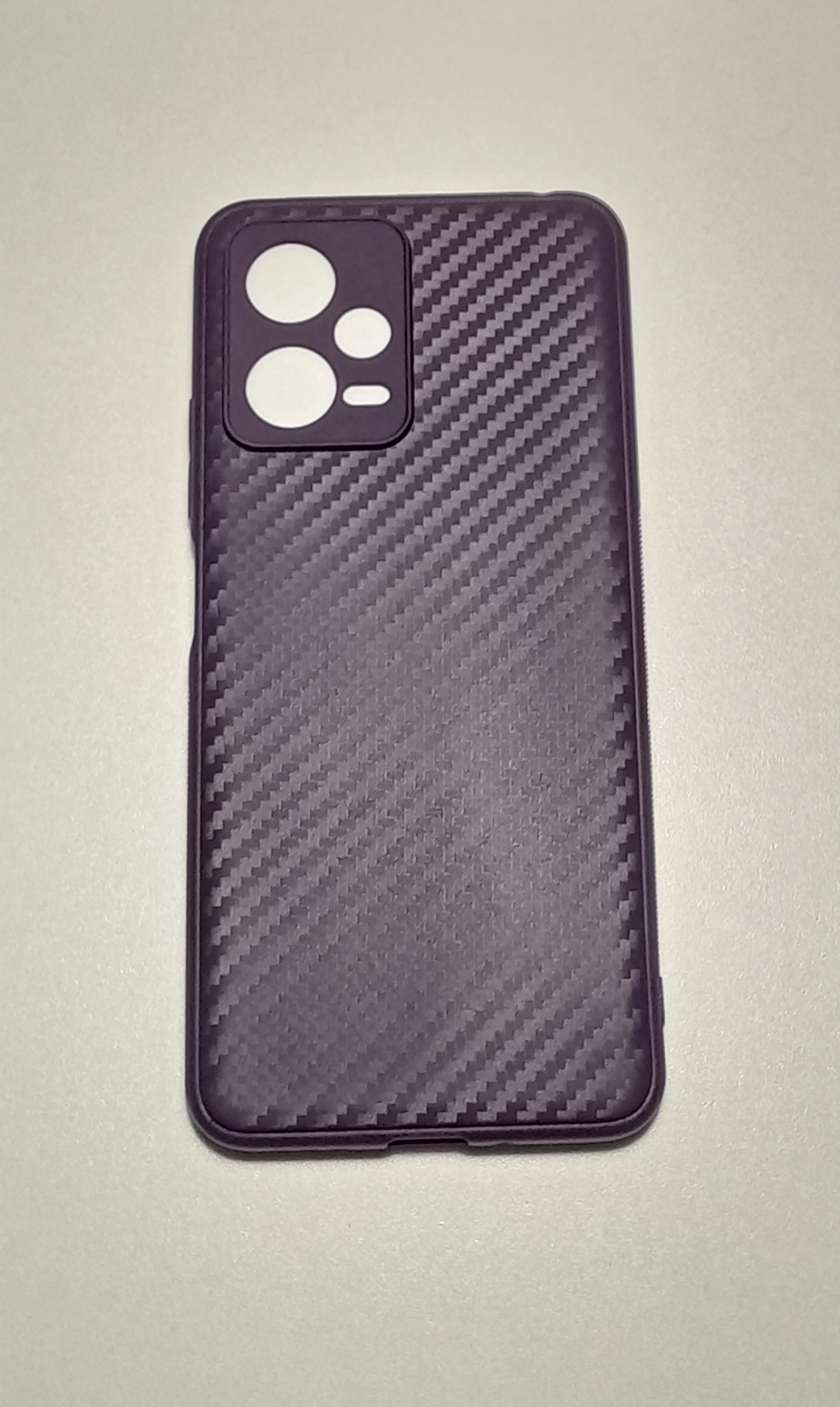 Сиреневый чехол XIAOMI POCO X5 / XIAOMI REDMI NOTE 12 карбон с защитой камеры