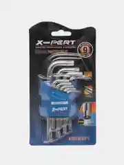 Набор имбусовых ключей TORX (ТОРКС), звездочки с отверстием, 9 предметов, 10-50 мм