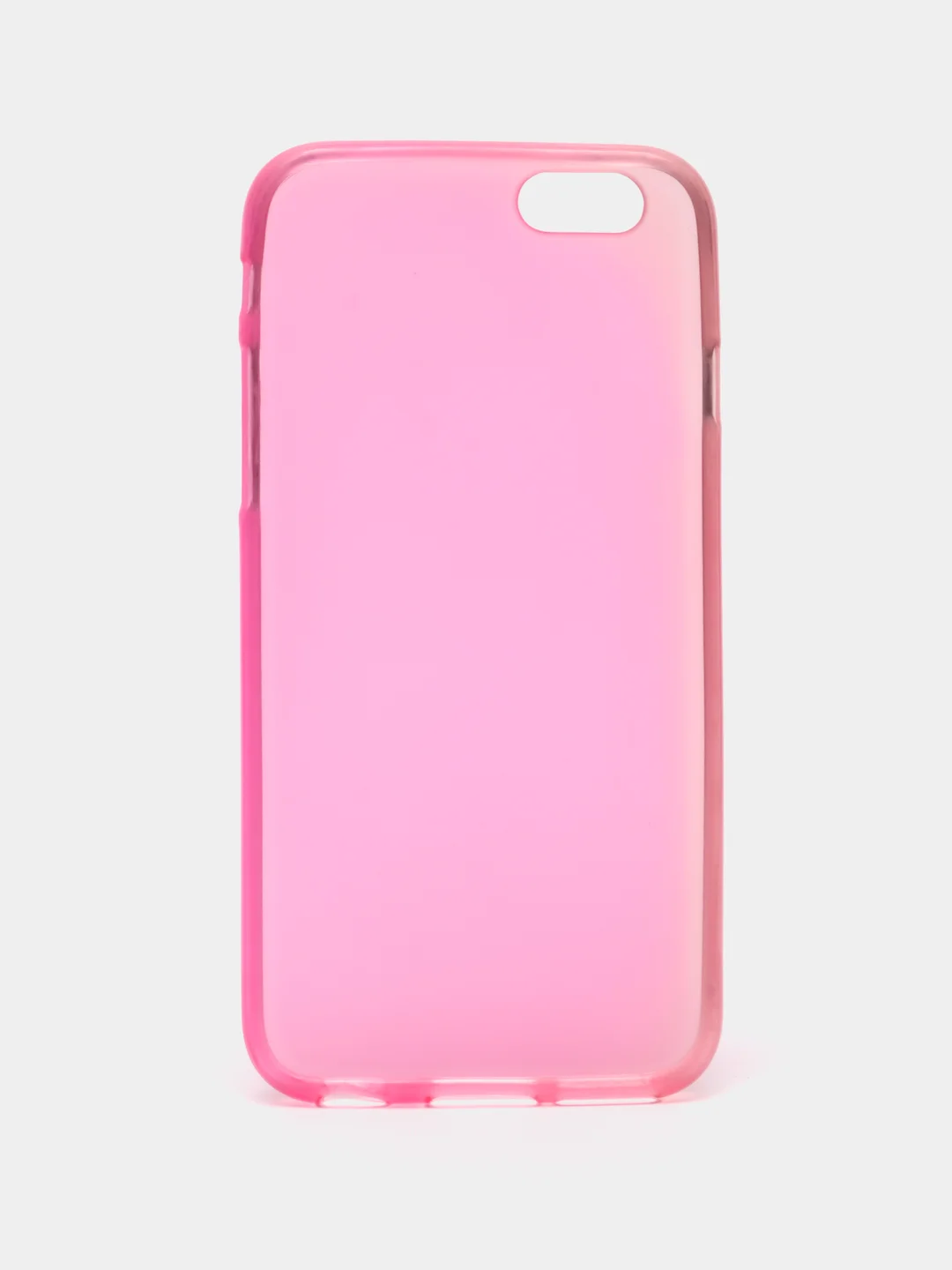 Розовый силиконовый чехол-накладка для iPhone 6 / 6S