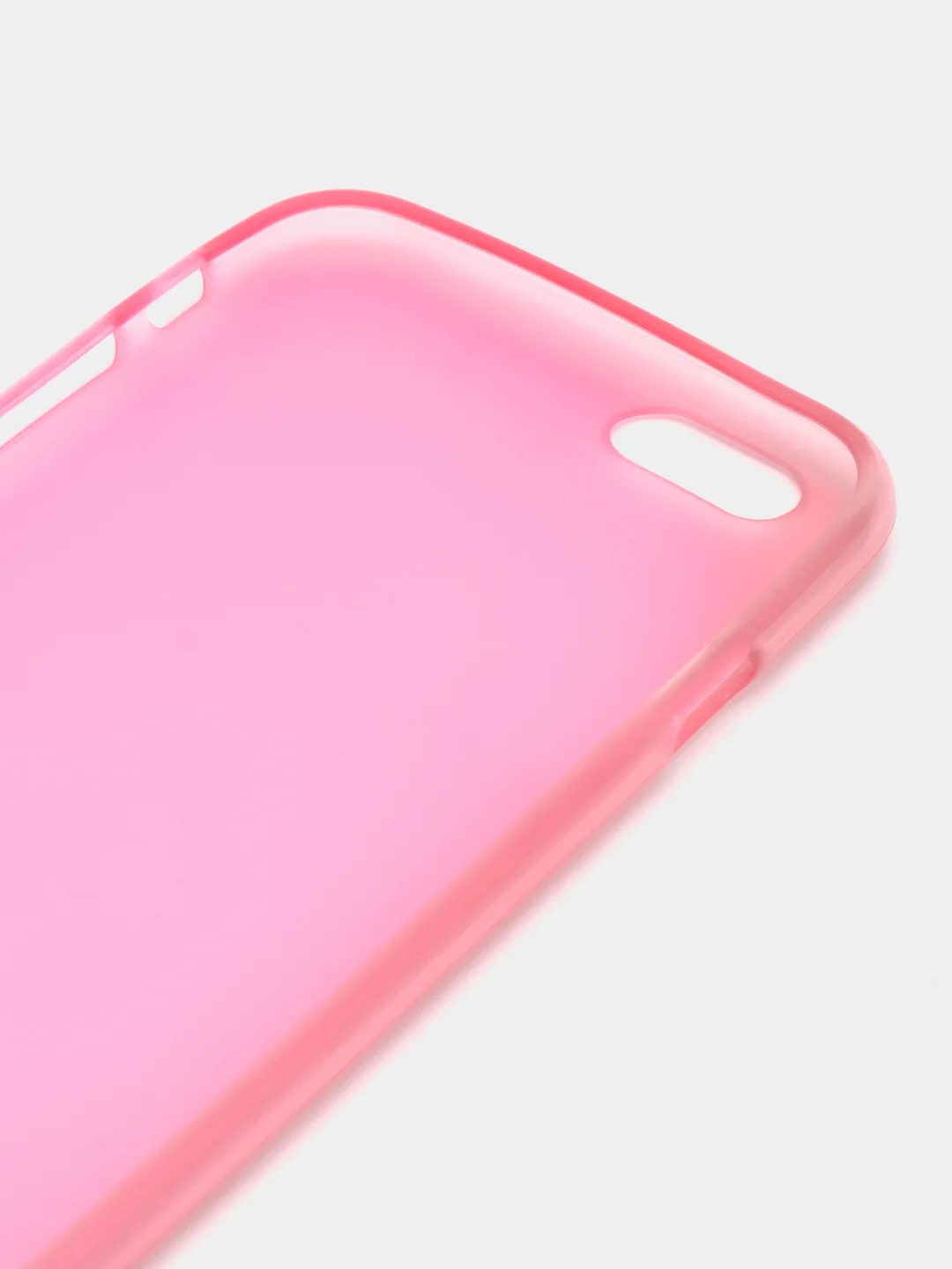 Розовый силиконовый чехол-накладка для iPhone 6 / 6S
