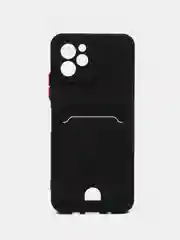 Черный чехол для Huawei Nova Y61, с защитой камеры и карманом для пластиковой карты