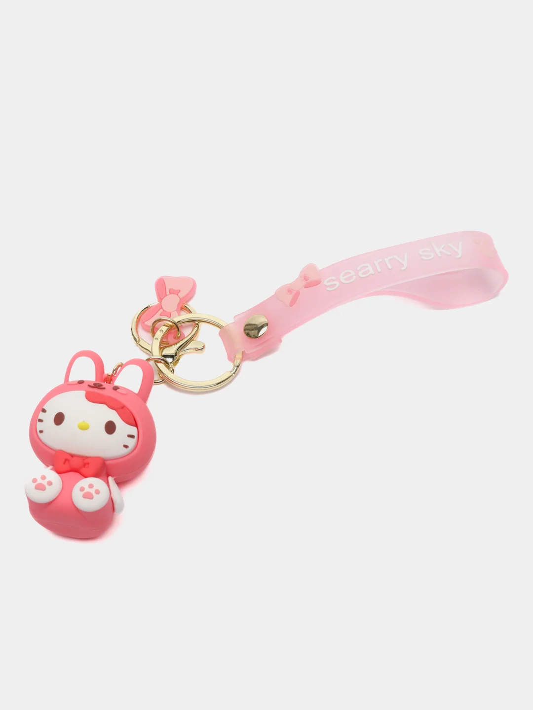 Багровый брелок My Melody, Kuromi, Sinnamoroll, Hello Kitty