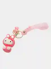 Багровый брелок My Melody, Kuromi, Sinnamoroll, Hello Kitty