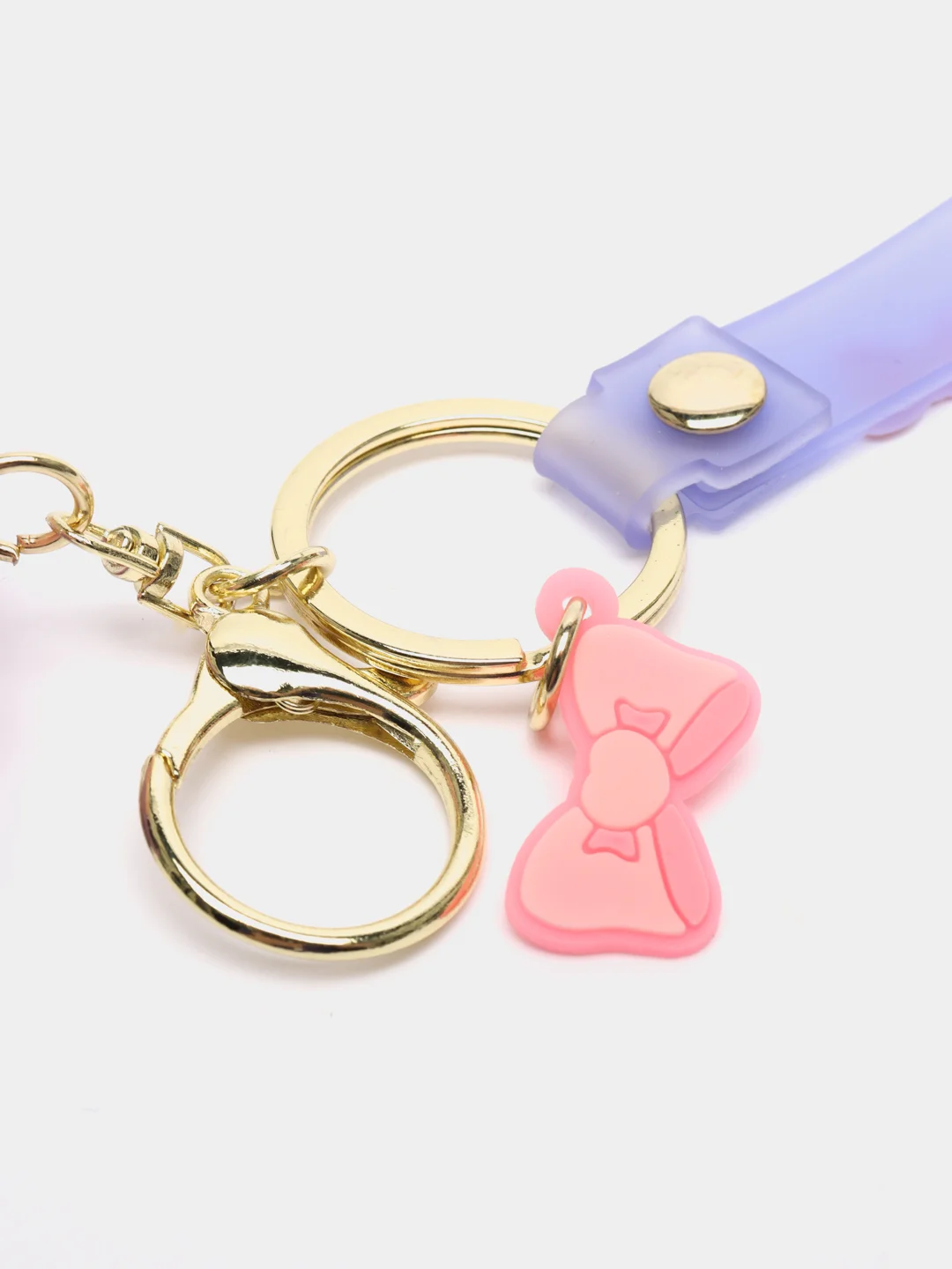 Бежевый брелок My Melody, Kuromi, Sinnamoroll, Hello Kitty
