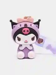 Бежевый брелок My Melody, Kuromi, Sinnamoroll, Hello Kitty