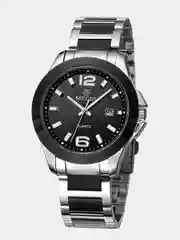 Черный мужские наручные часы Megir MS5006G, с хронографом, в подарочной упаковке