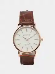 Коричневый мужские наручные часы KINGNUOS K-030, в подарочной упаковке
