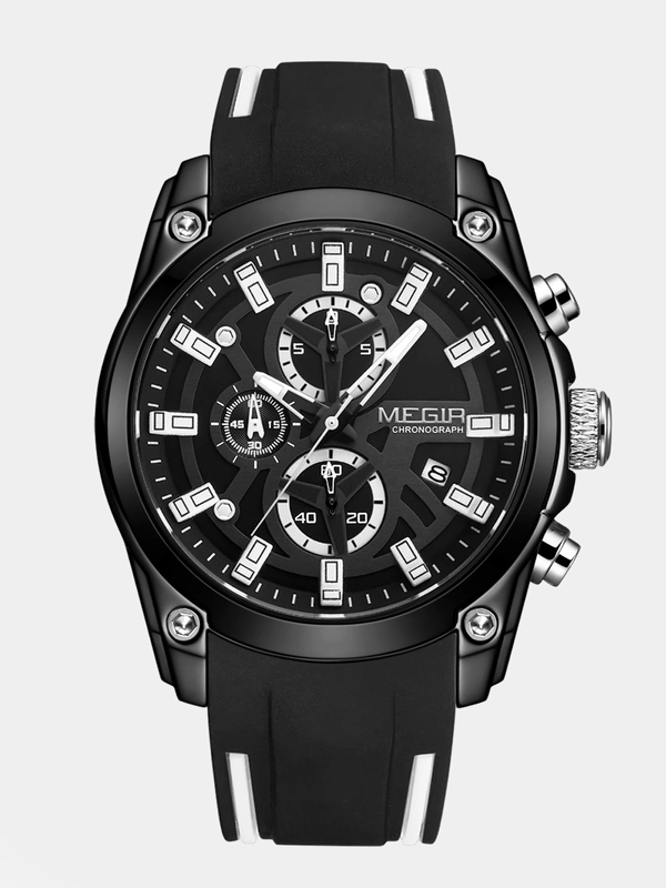 Мужские наручные часы Megir MN2144G, с хронографом, в подарочной упаковке