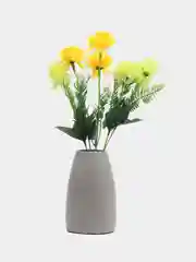 Лимонный искусственные цветы хризантемы, букет.