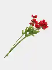 Красный искусственные цветы маки, ветка мака 1шт, 3шт