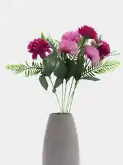 Сиреневый искусственные цветы хризантемы, букет.