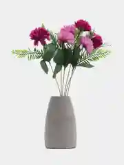 Сиреневый искусственные цветы хризантемы, букет.