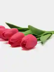 Тёмно-розовый искусственные цветы "Тюльпаны", 3 / 5 штук