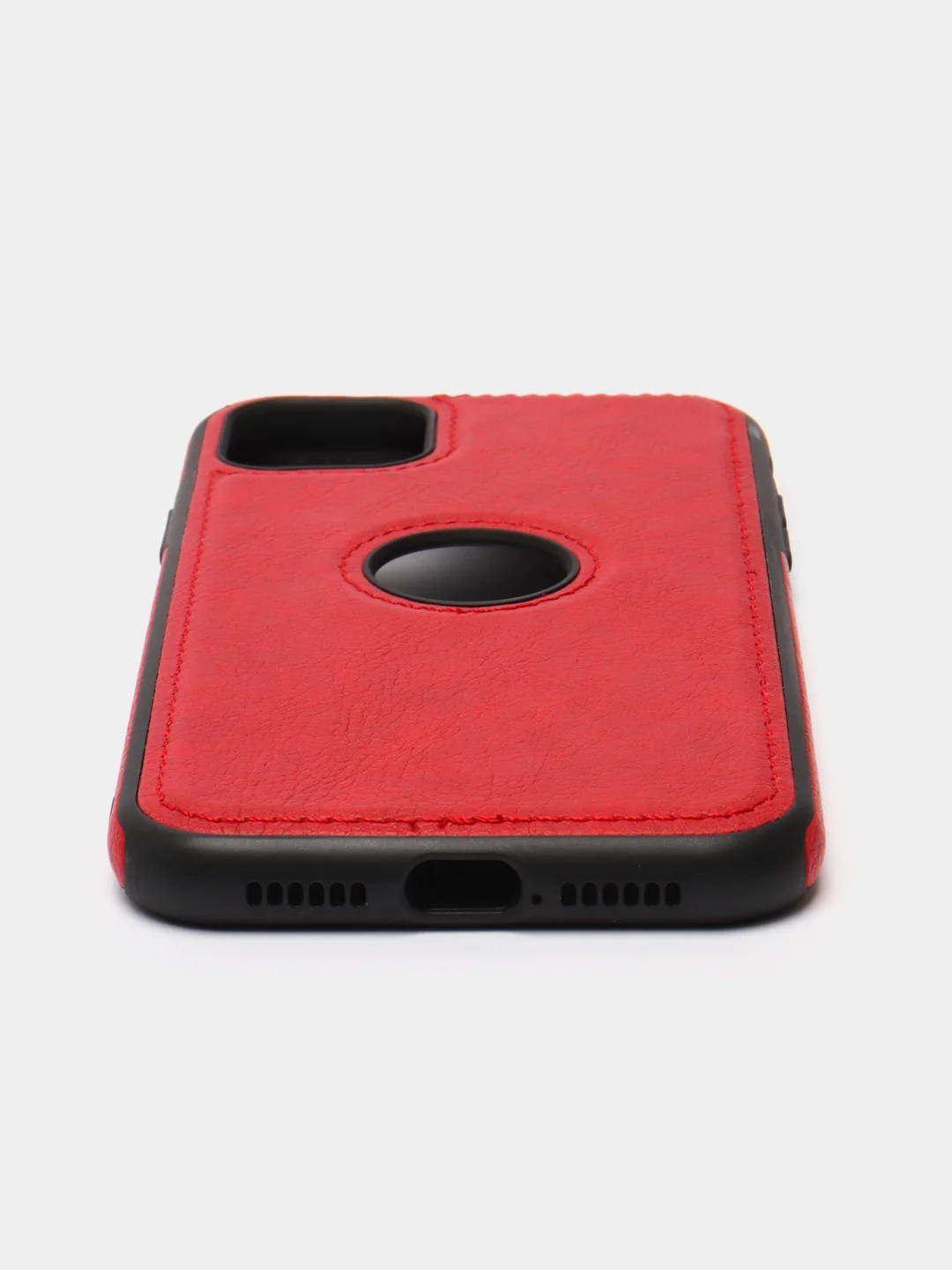 Красный кожаный чехол для айфон iPhone 11, 13, 14, 12/12Pro, 11 Pro Max, 12 Pro Max, 14 Max